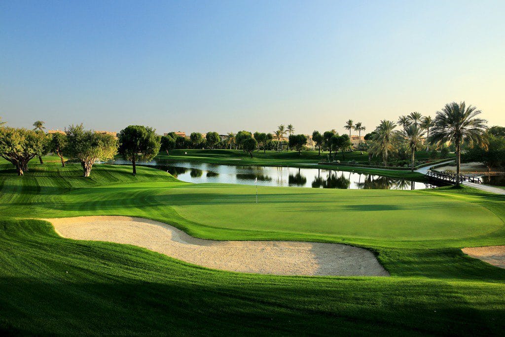 during the final round of the 2014 Abu Dhabi HSBC Golf Championship at Abu Dhabi Golf Club on January 19, 2014 in Abu Dhabi, United Arab Emirates.