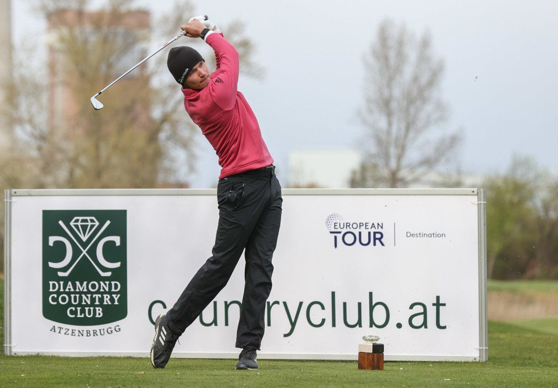 ATZENBRUGG,AUSTRIA,15.APR.21 - GOLF -  PGA European Tour, Austrian Golf Open, Diamond Country Club. Image shows Rasmus Hojgaard (DEN). Photo: GEPA pictures/ Harald Steiner